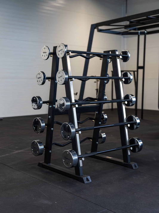 Fixed Barbells in Chrome